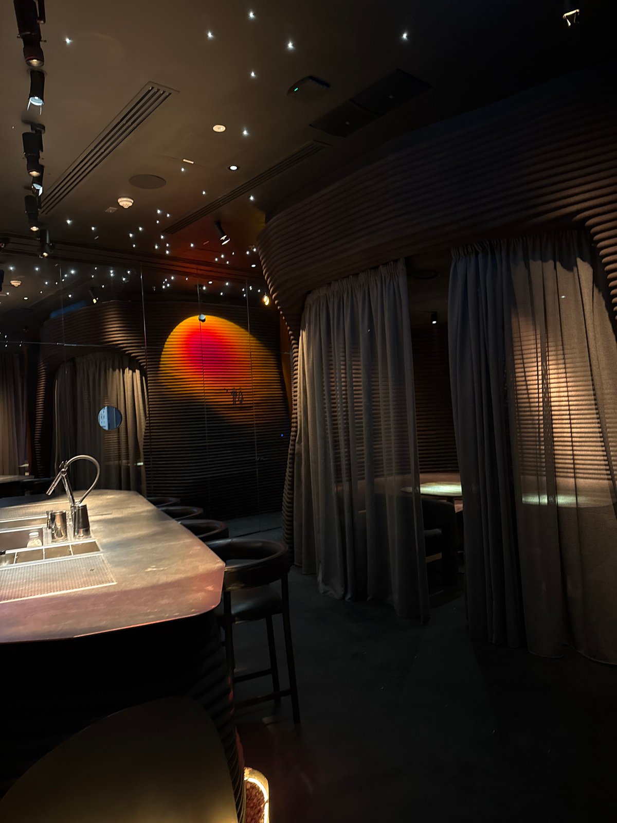 Dubai interiors showcase modern dining and hydroponic farming systems