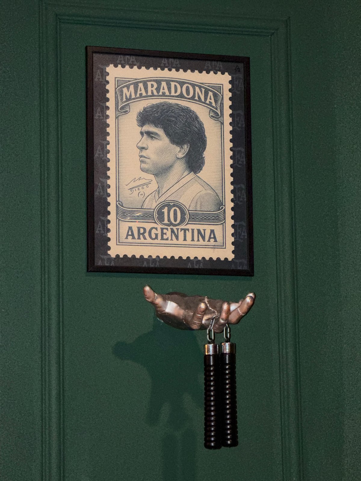 Bar interior documented in Sofia featuring decorated beer tap