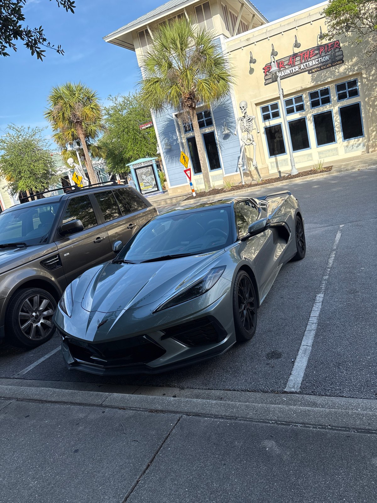 Evening street scenes documented in Panama City Beach, Florida