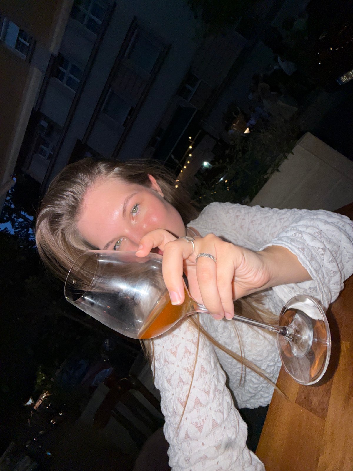 Evening dining and drinks at a Belgrade restaurant patio