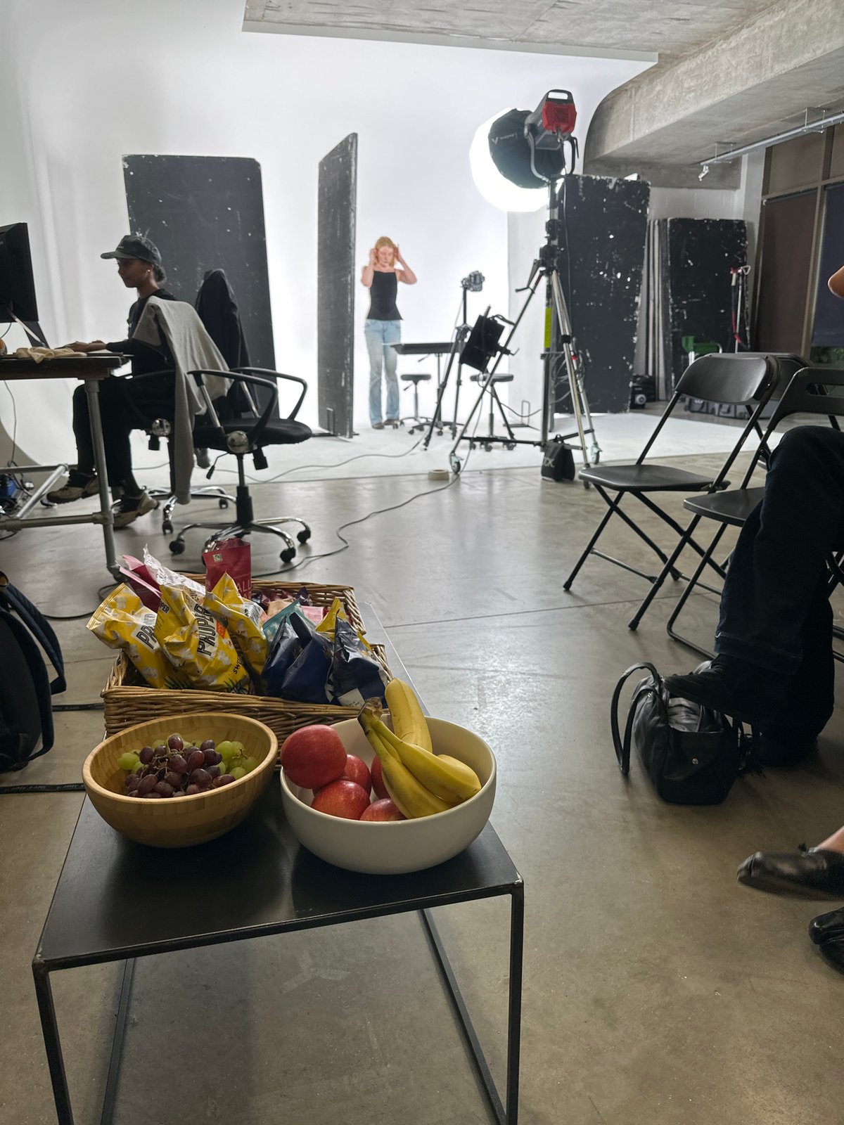 London studios and eateries busy with routine activities