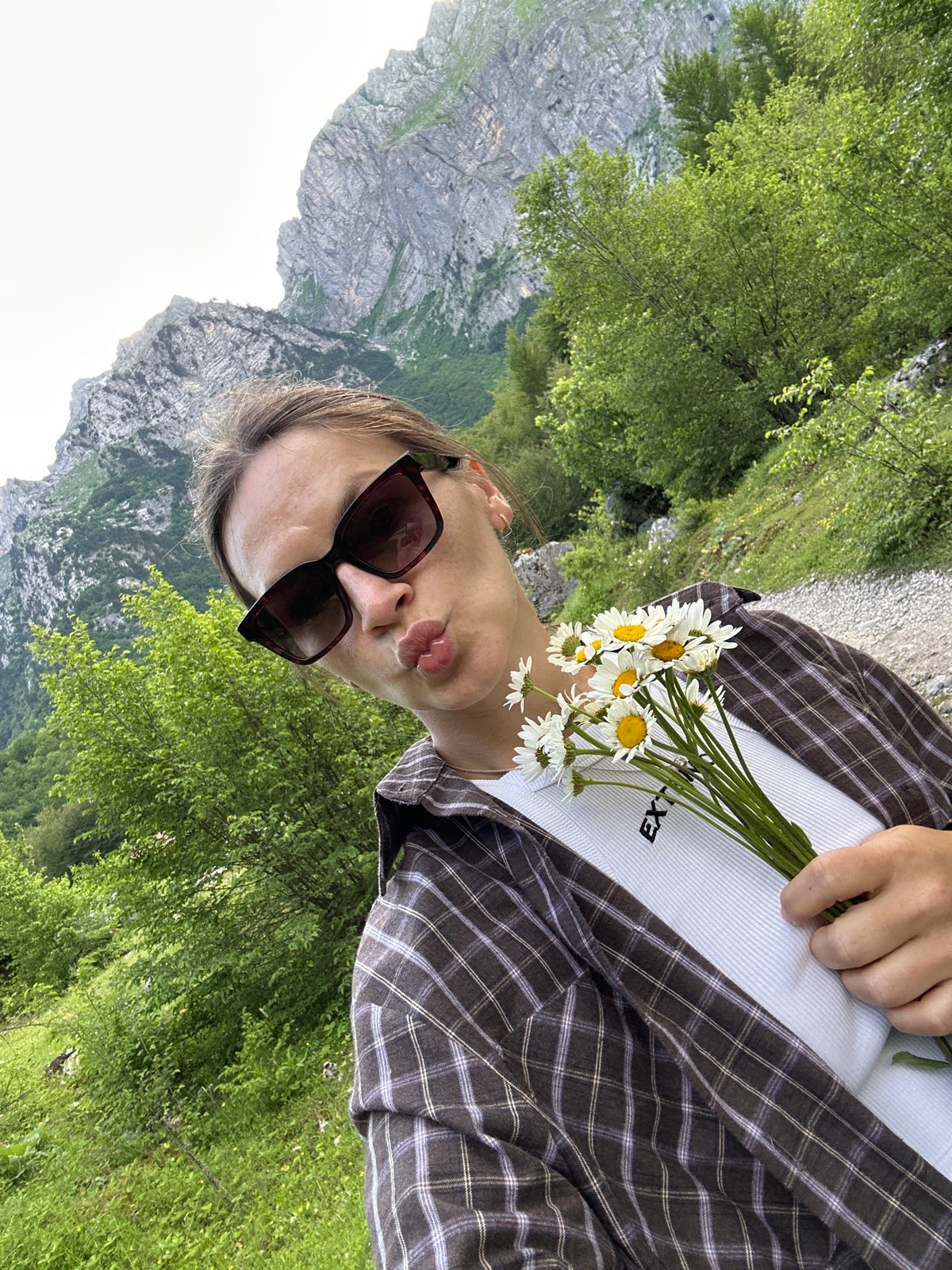 Mountain hiking and flower collecting in Vusanje, Montenegro