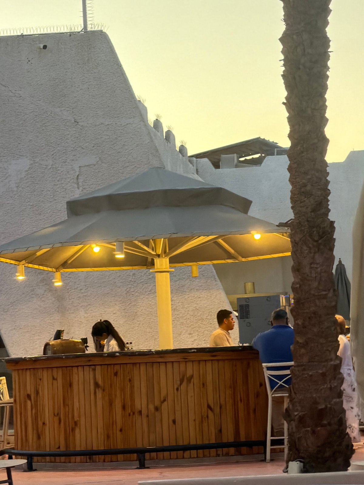Evening scene at Jolie Ville resort, Sharm El Sheikh