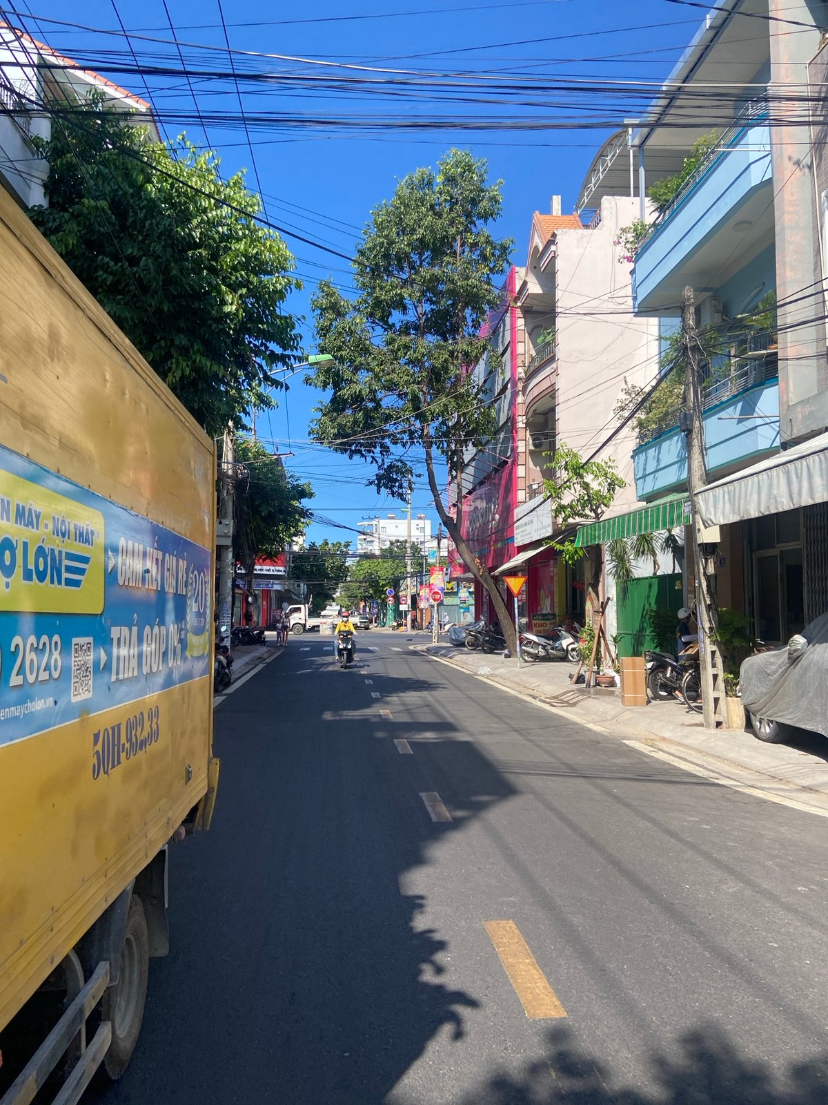 Street life and architecture in Nha Trang on a sunny morning