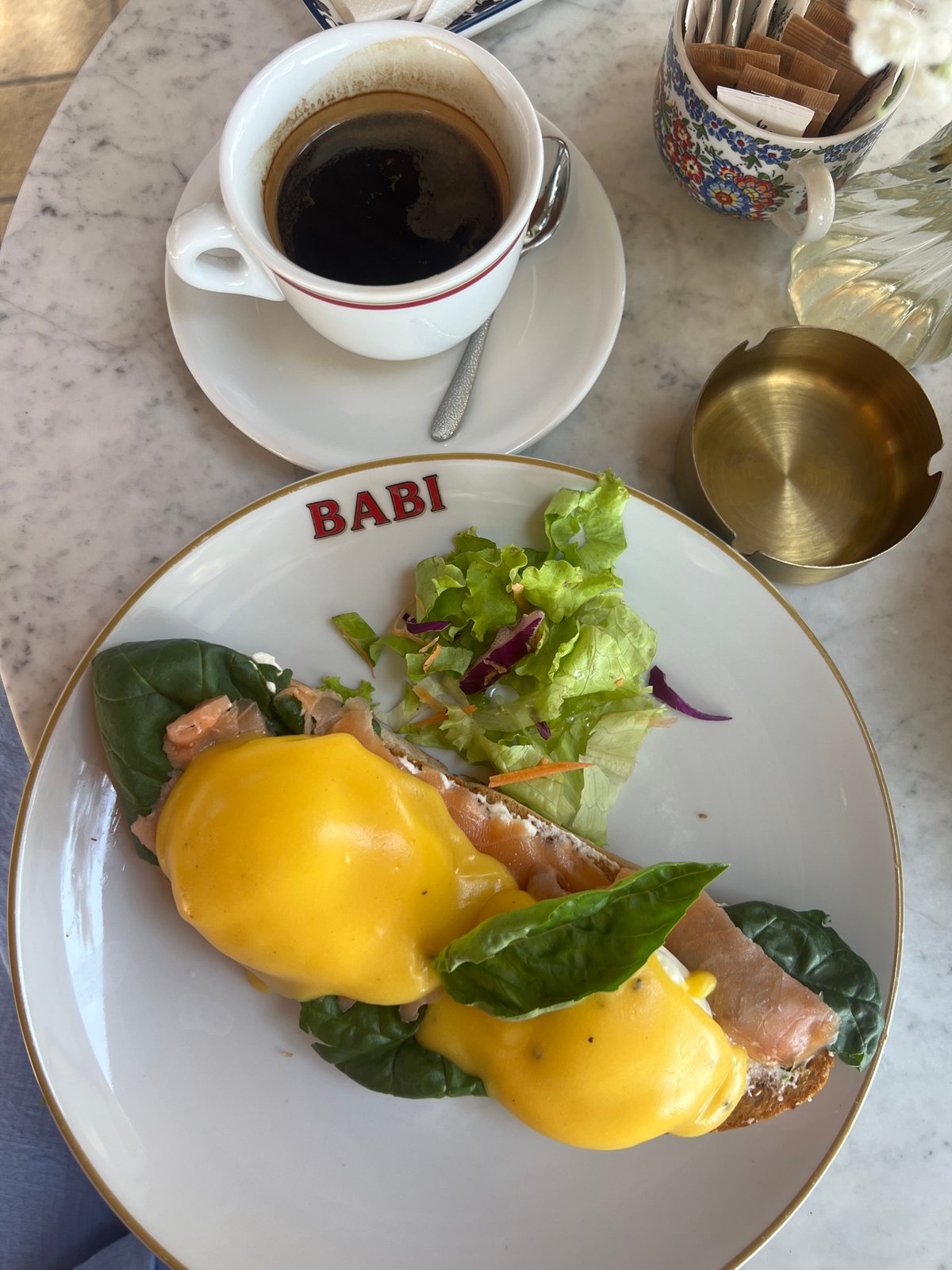 Elegant breakfast with flowers observed in Podgorica
