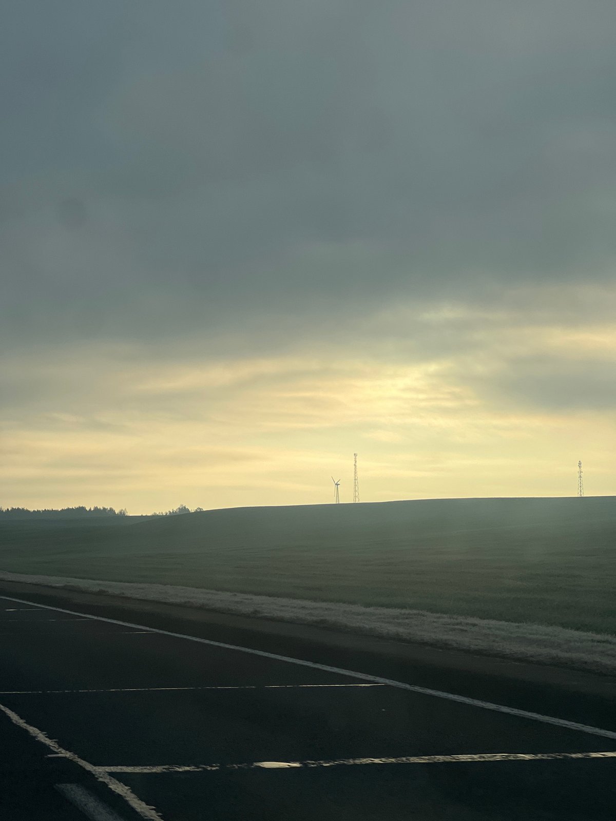 Road surface documented in rural Belarus council area