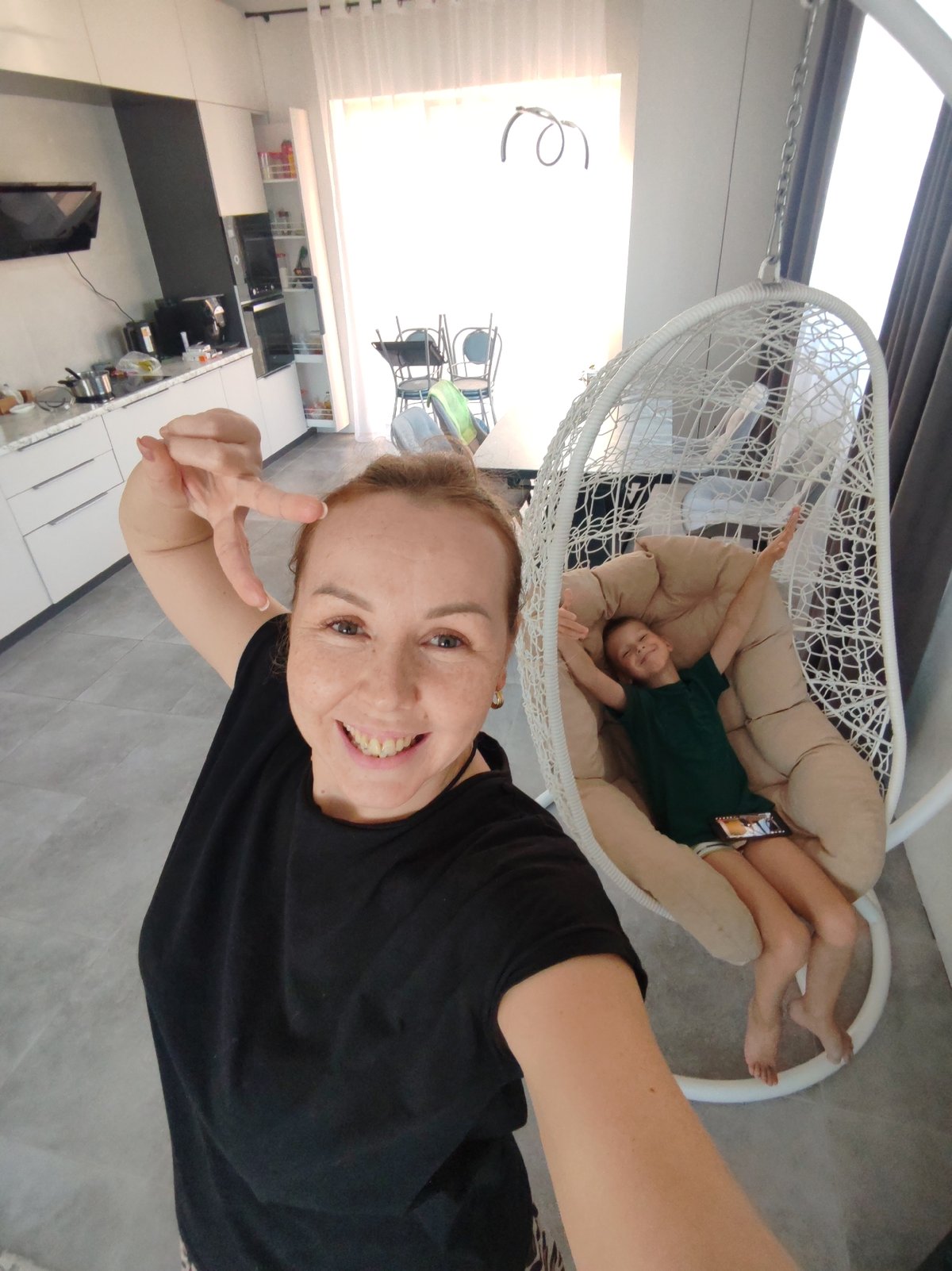 Casual afternoon at home in Chaikovsky, Russia