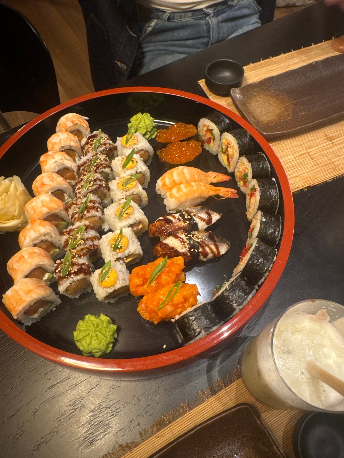 Sushi dinner documented at Tbilisi restaurant