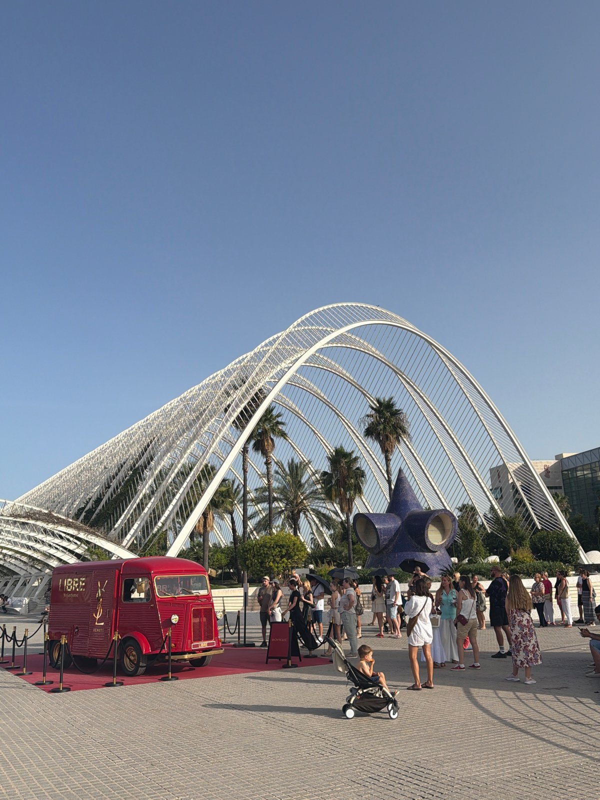 YSL Libre fragrance pop-up at Valencia's City of Arts and Sciences