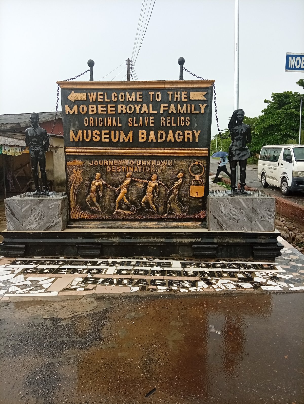 Visitor documents slave trade history exhibits at Badagry museum