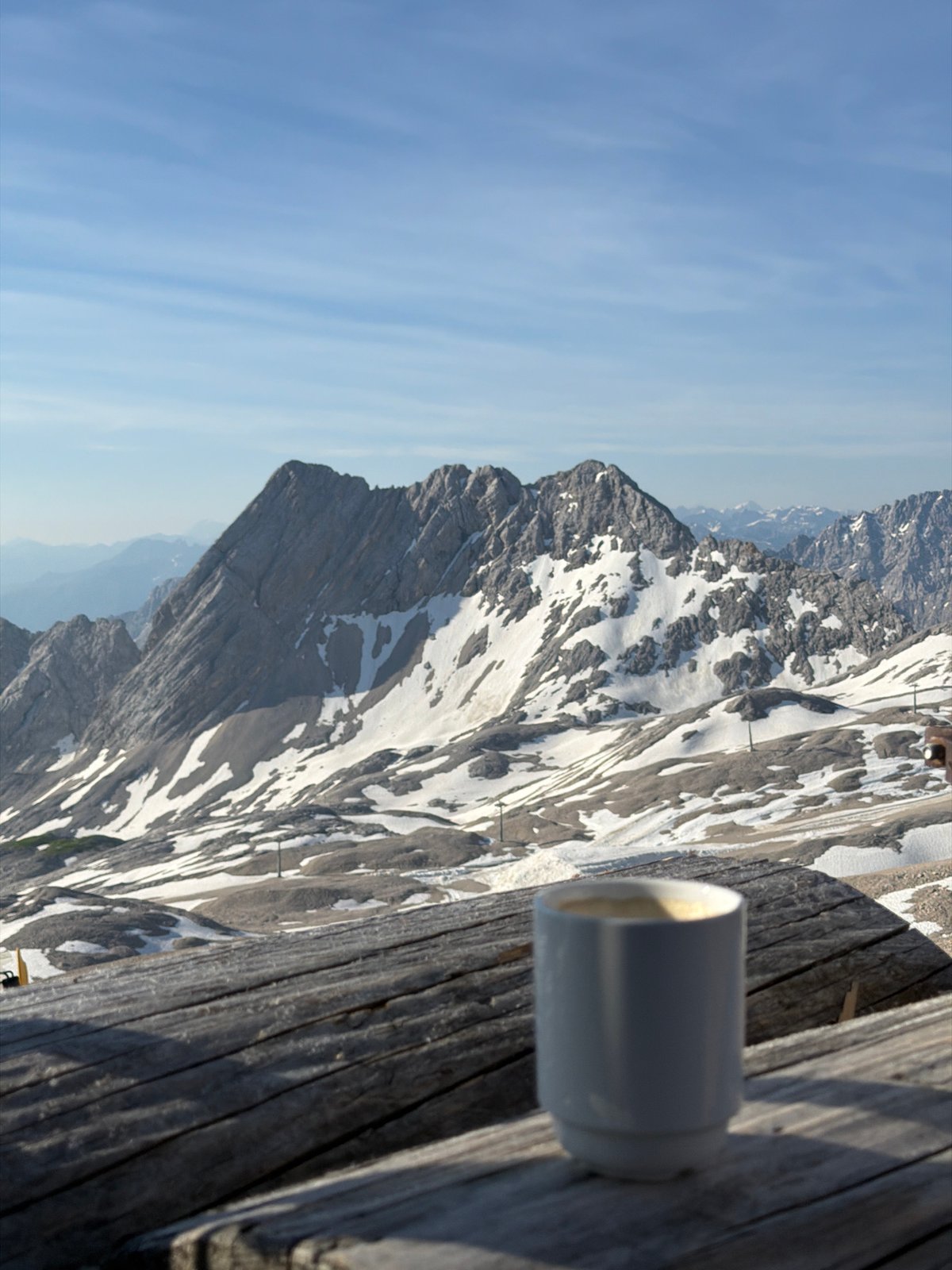Coffee and alpine views from the Zugspitze area
