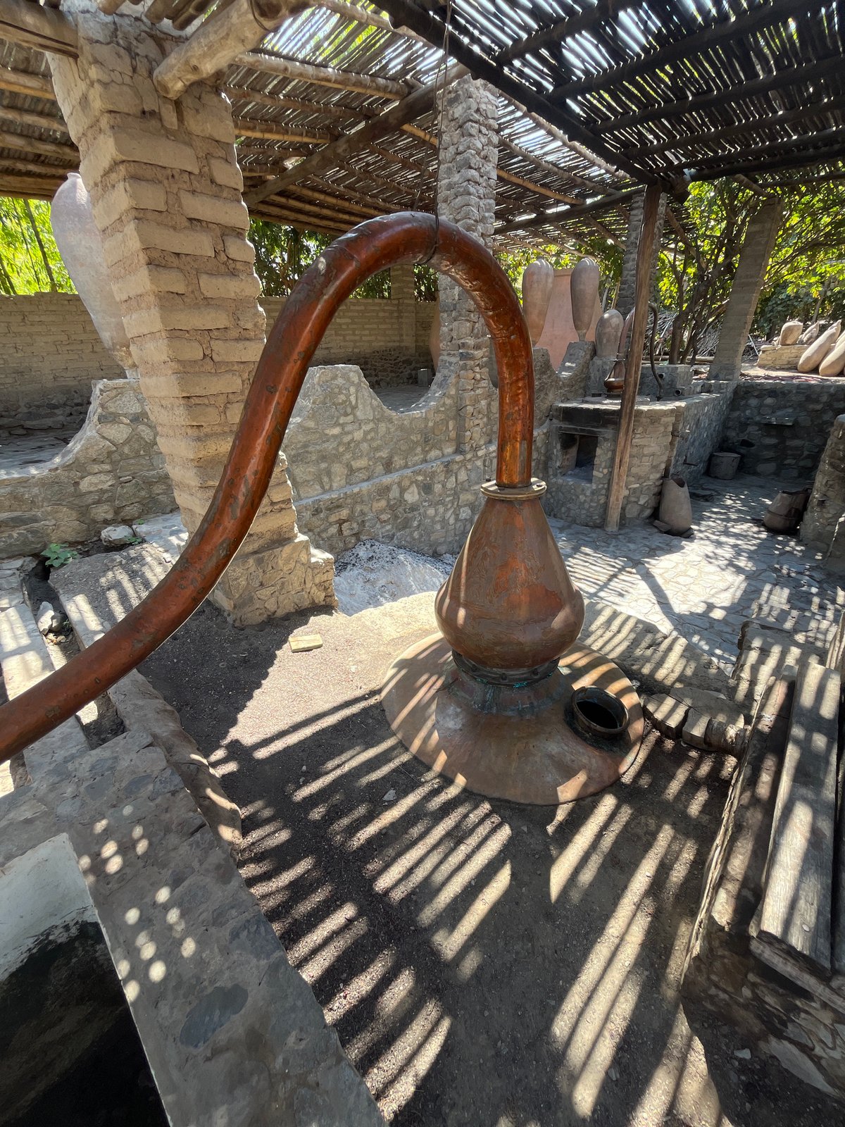 Traditional distillery facilities documented in Lunahuaná, Peru