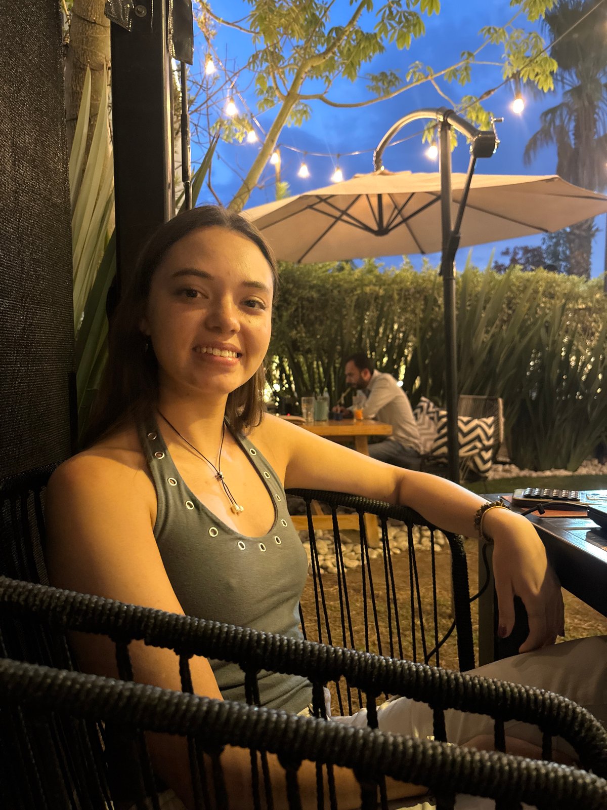 Woman photographed in casual evening scenes in Tlaxcalancingo