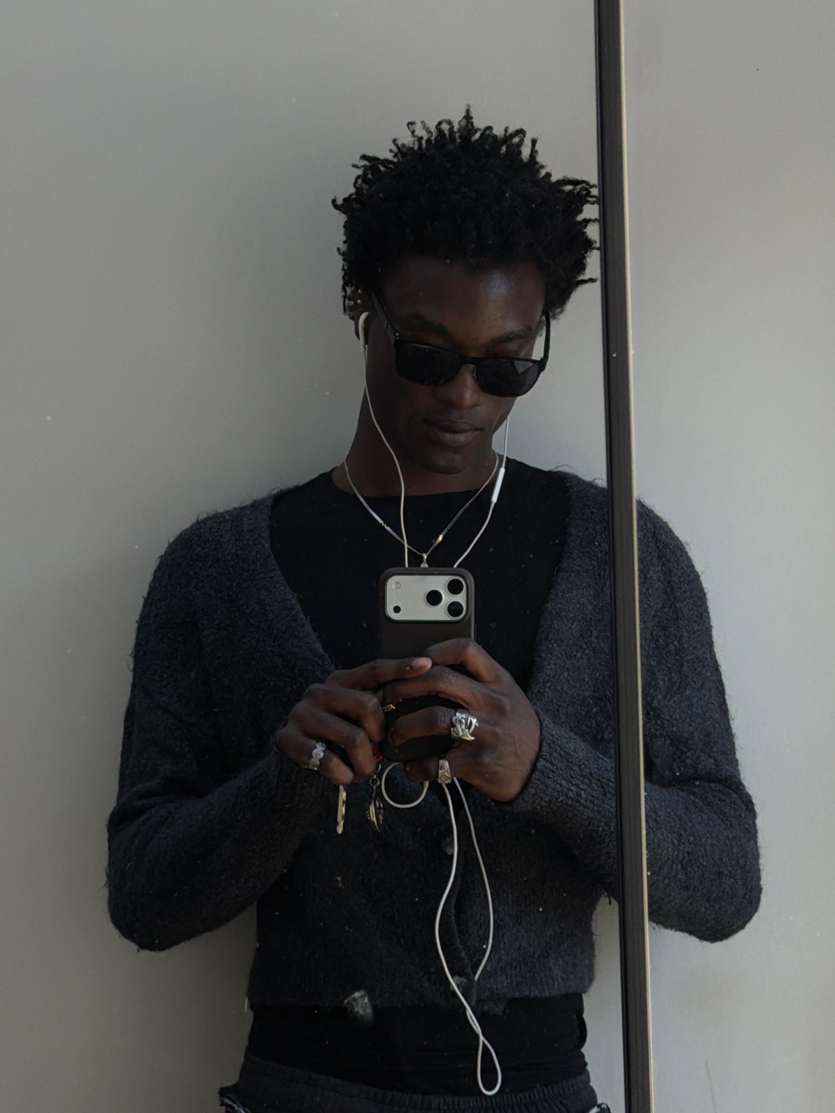 London resident captures mirror selfies with grey cat