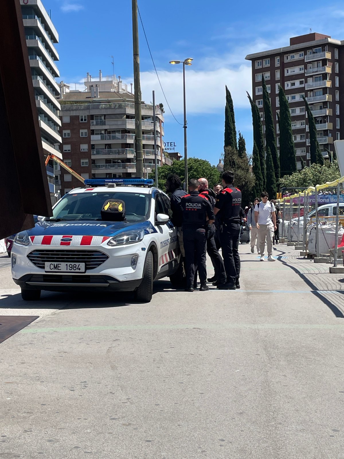 Police patrol unit stationed in Barcelona