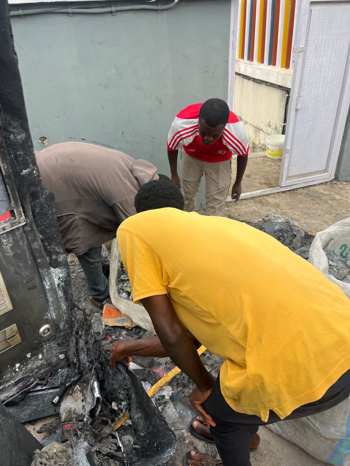 Fire cleanup and repairs underway at Nigeria petrol station