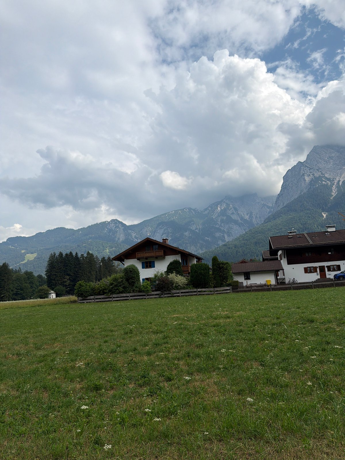 Alpine meadows and rocky peaks around Grainau, Bavaria