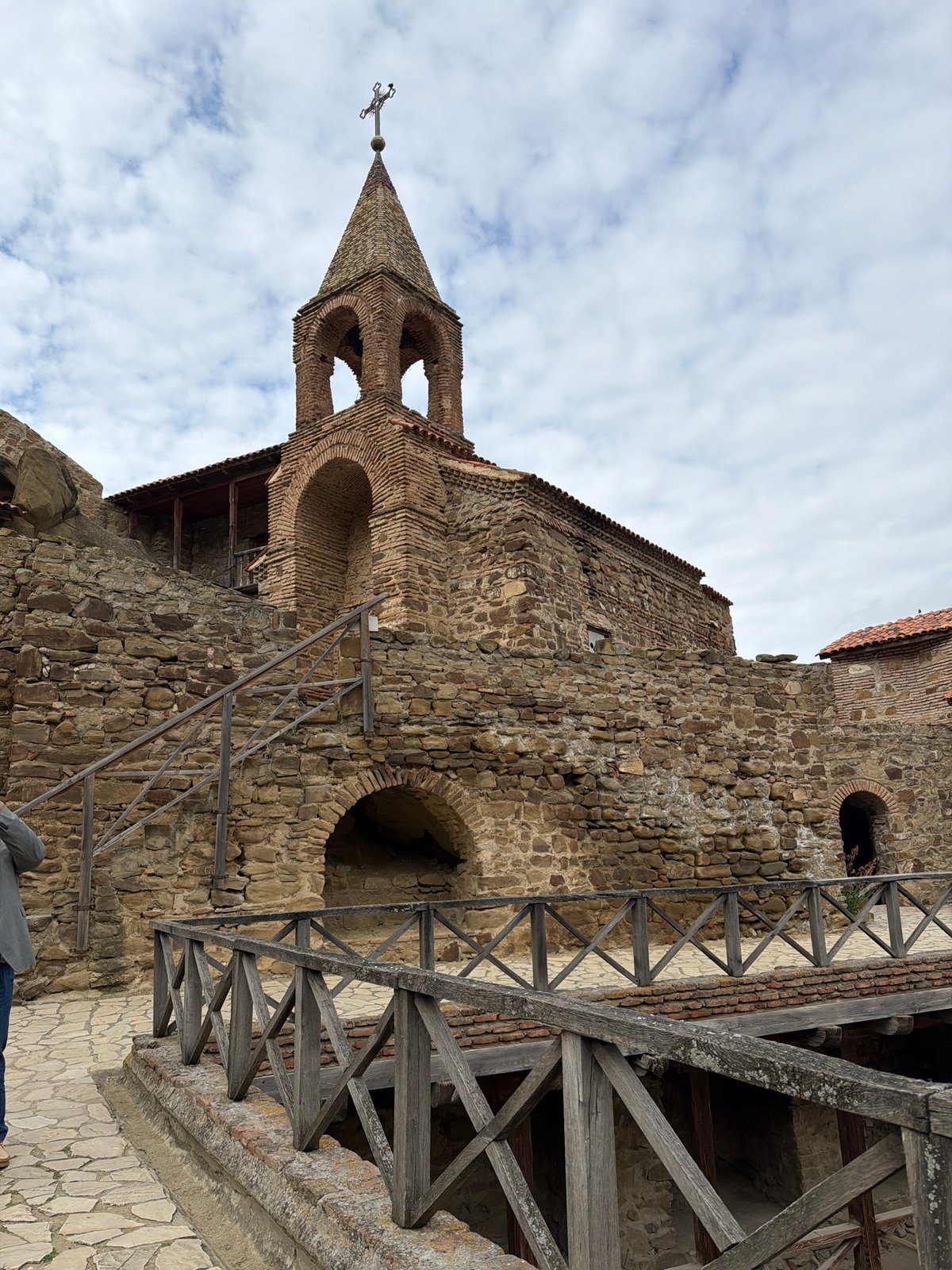 Ancient Georgian monastery complex documented by visitor near Udabno