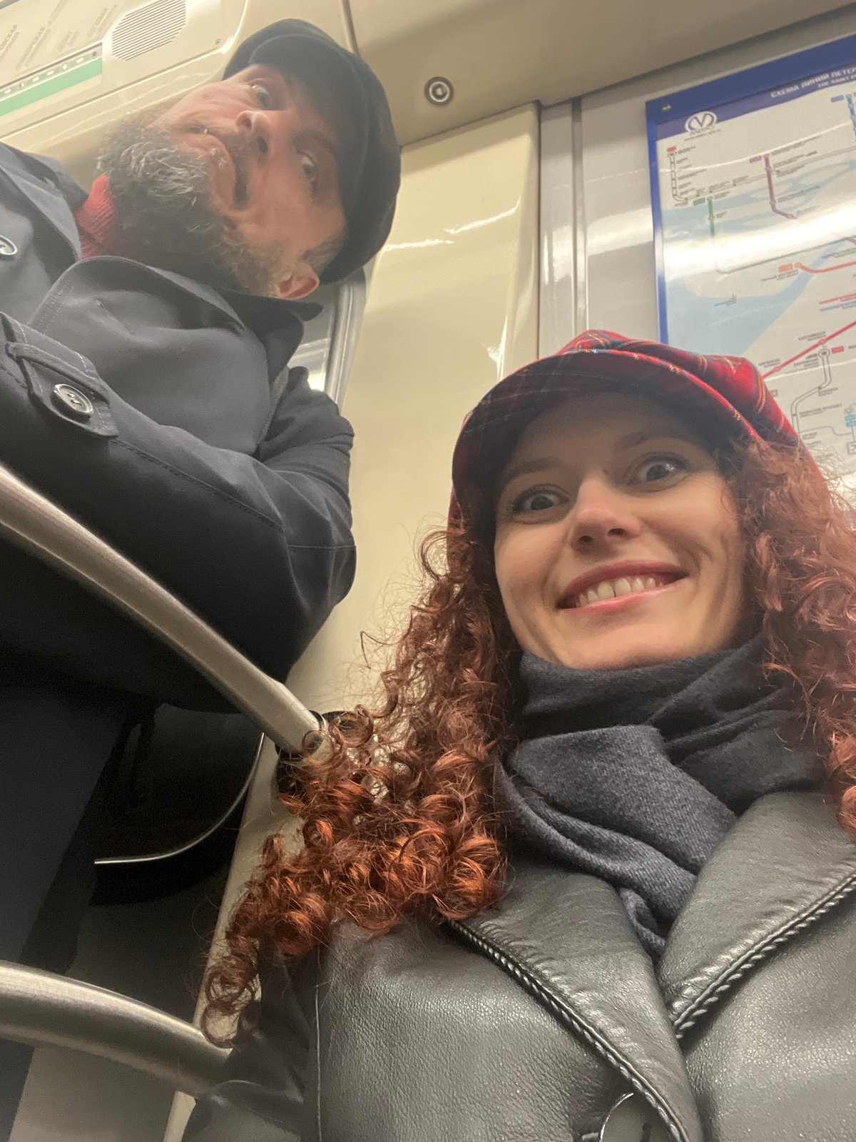 Passengers spotted in Saint Petersburg subway Friday evening