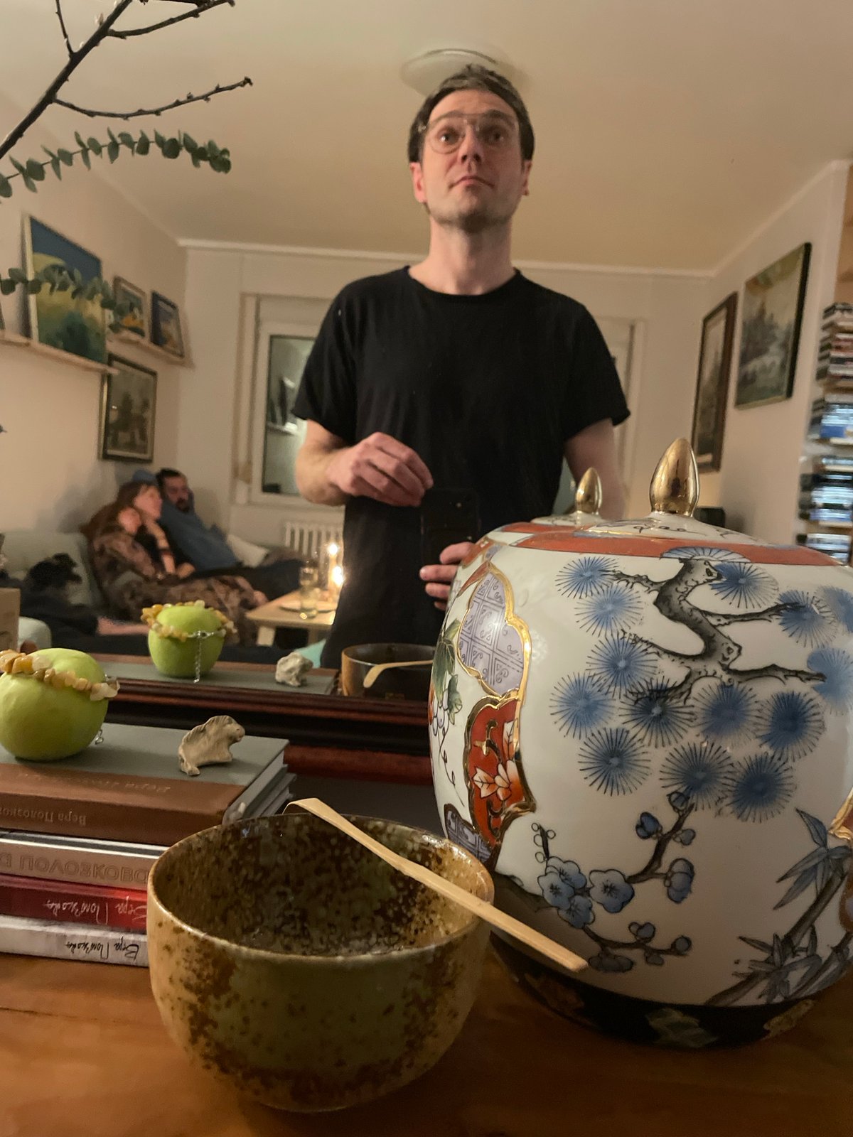 Quiet evening moments with pets and home decor in Belgrade