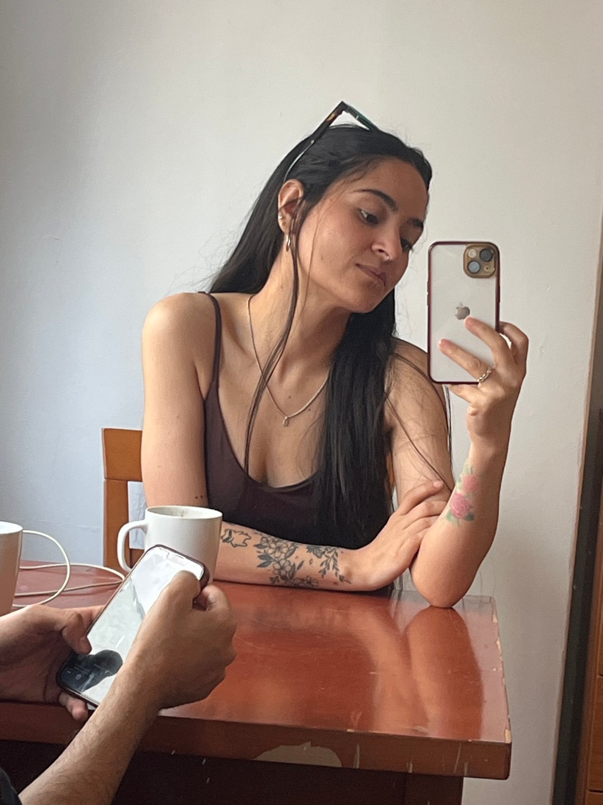 Woman Takes Mirror Selfie at A Coruña Home