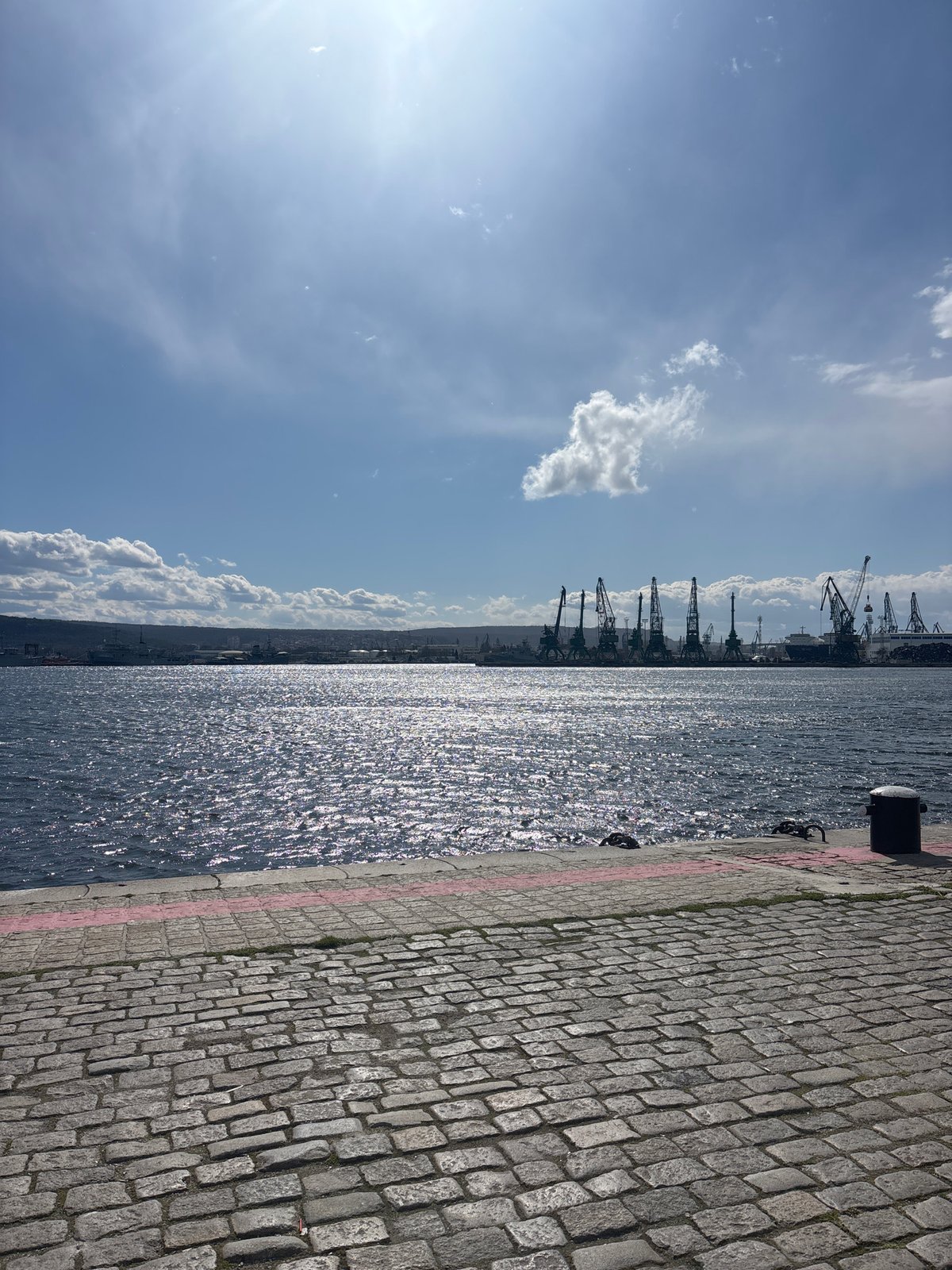 Varna waterfront and Black Sea harbor documented by witness