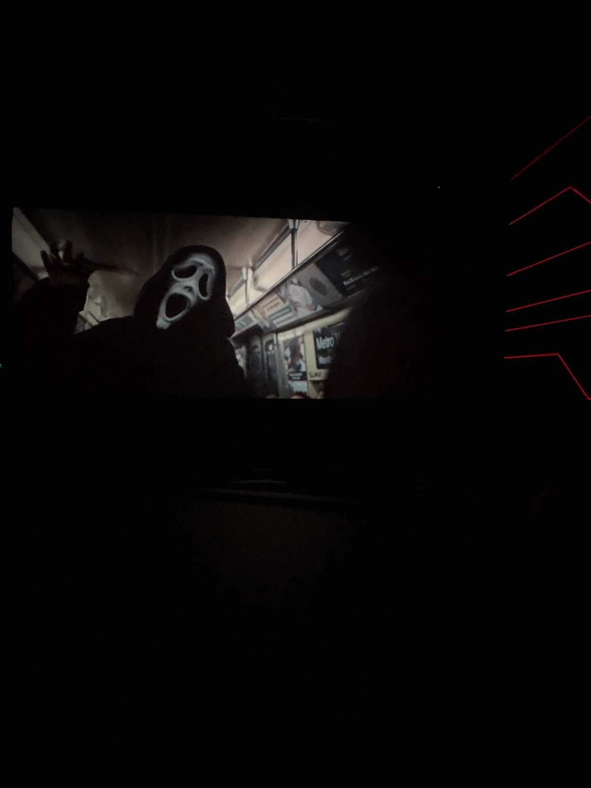 Ghostface mask, Michael name display witnessed in Varna