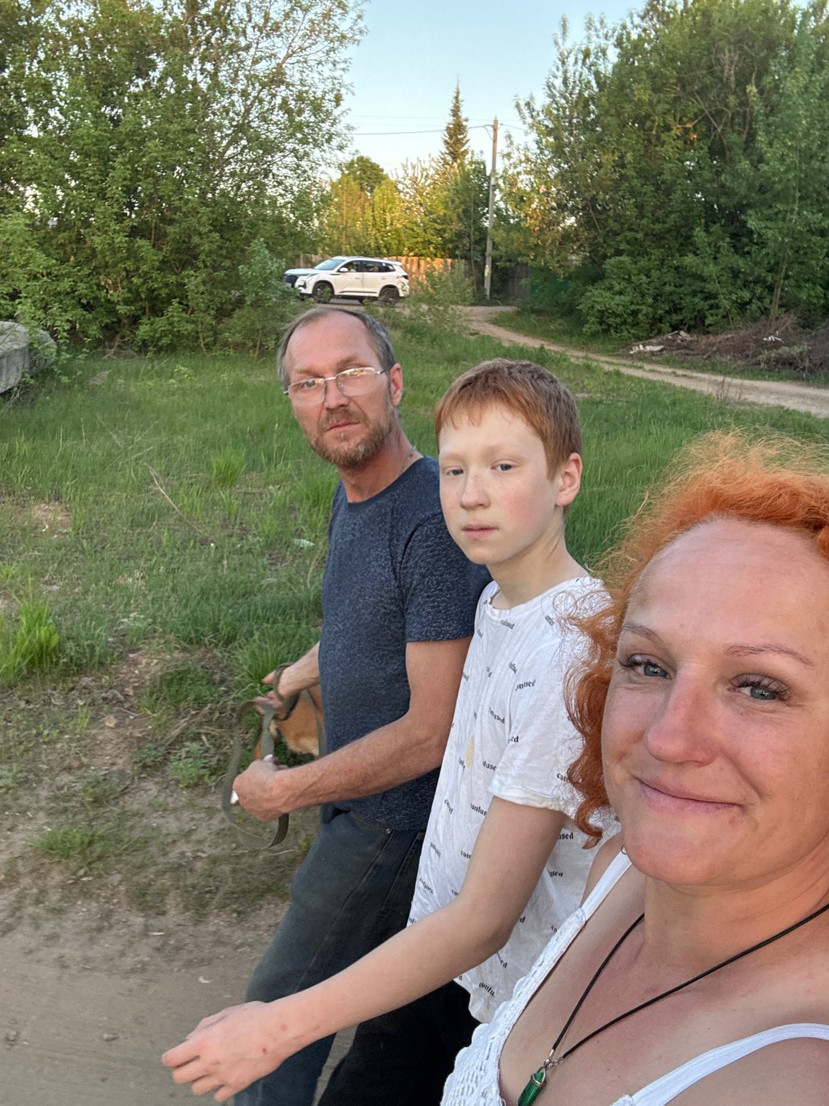 Family selfie captured in Chaikovsky, Russia