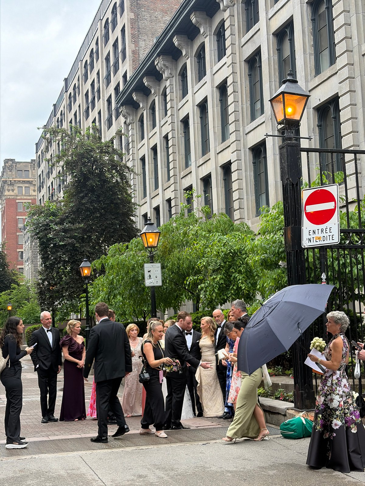 Formal gathering moves through multiple historic Montreal locations