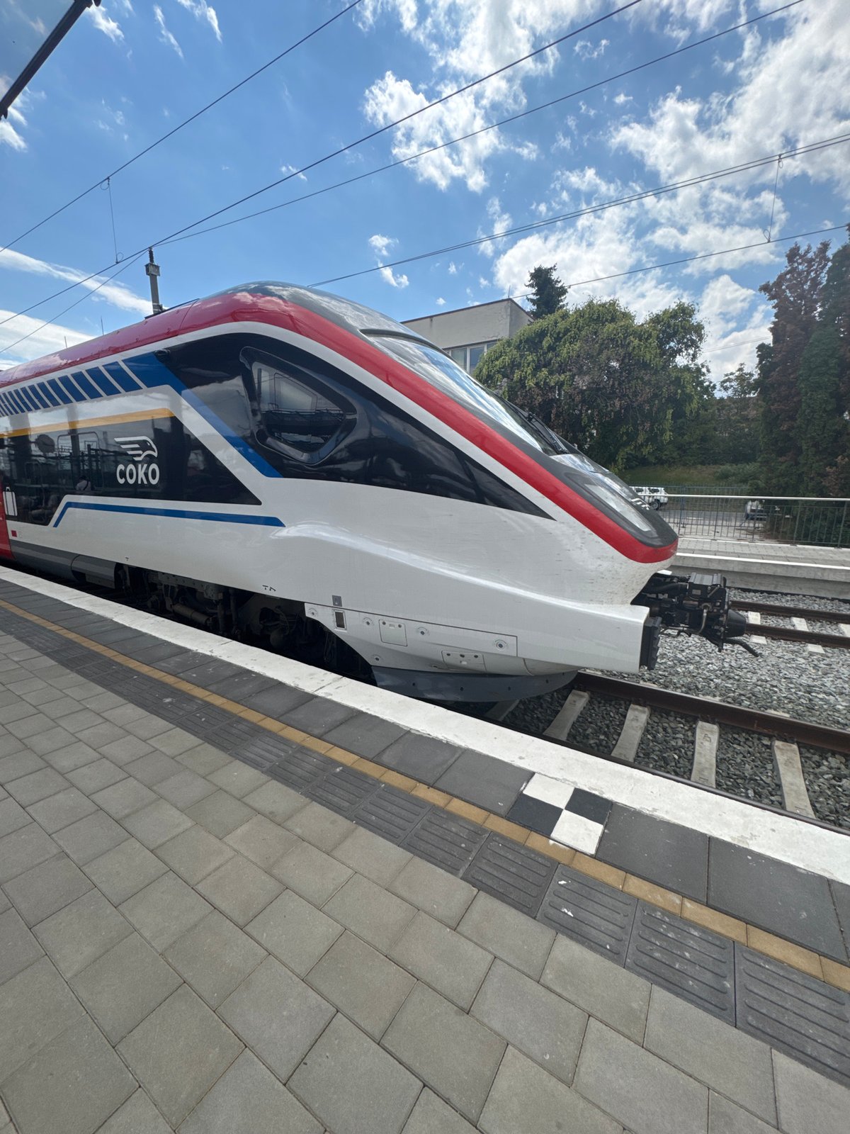 Subotica streets, statues, and trains on a summer morning