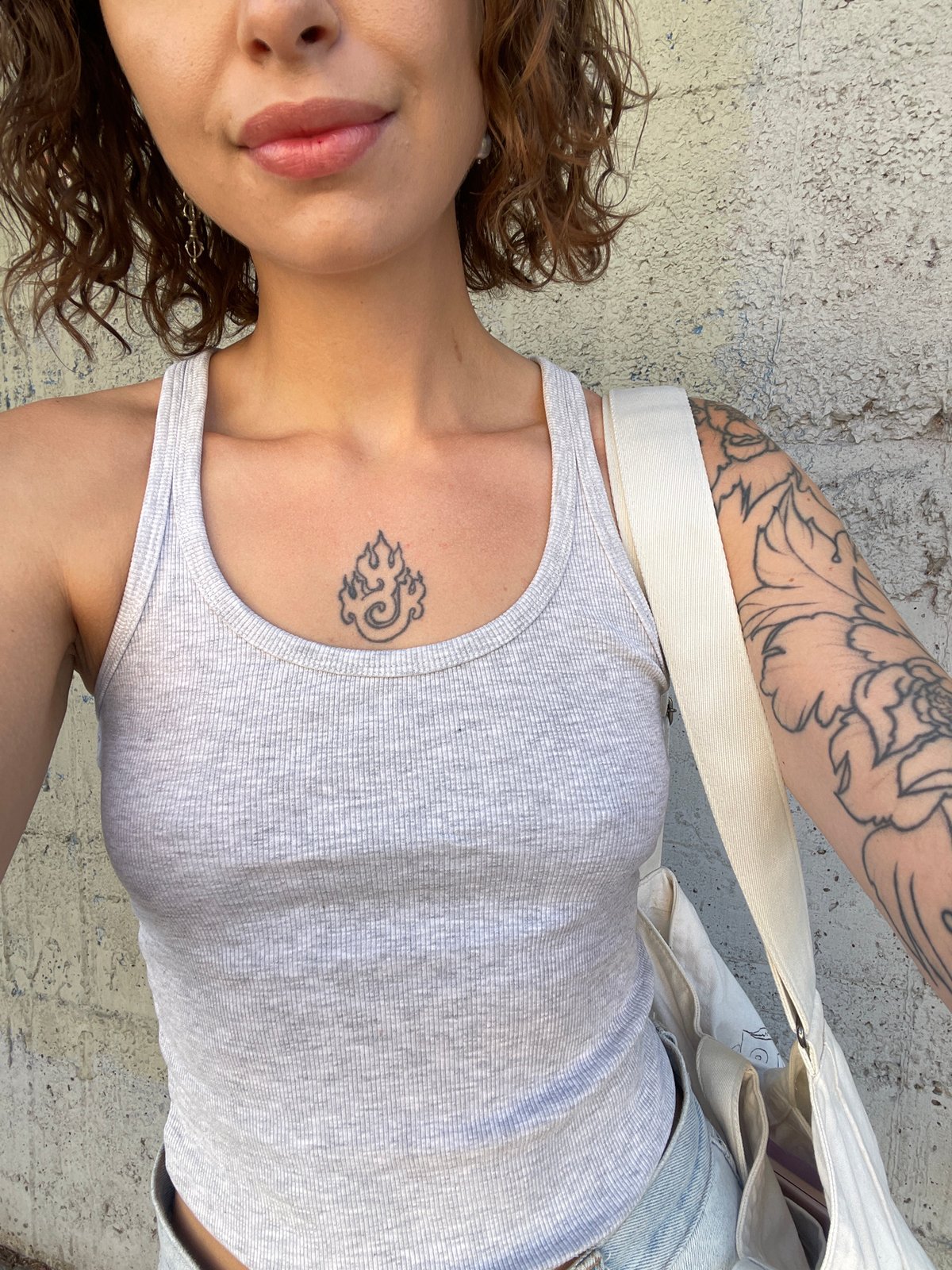 Woman with flame tattoo spotted along Montenegro's Adriatic coast