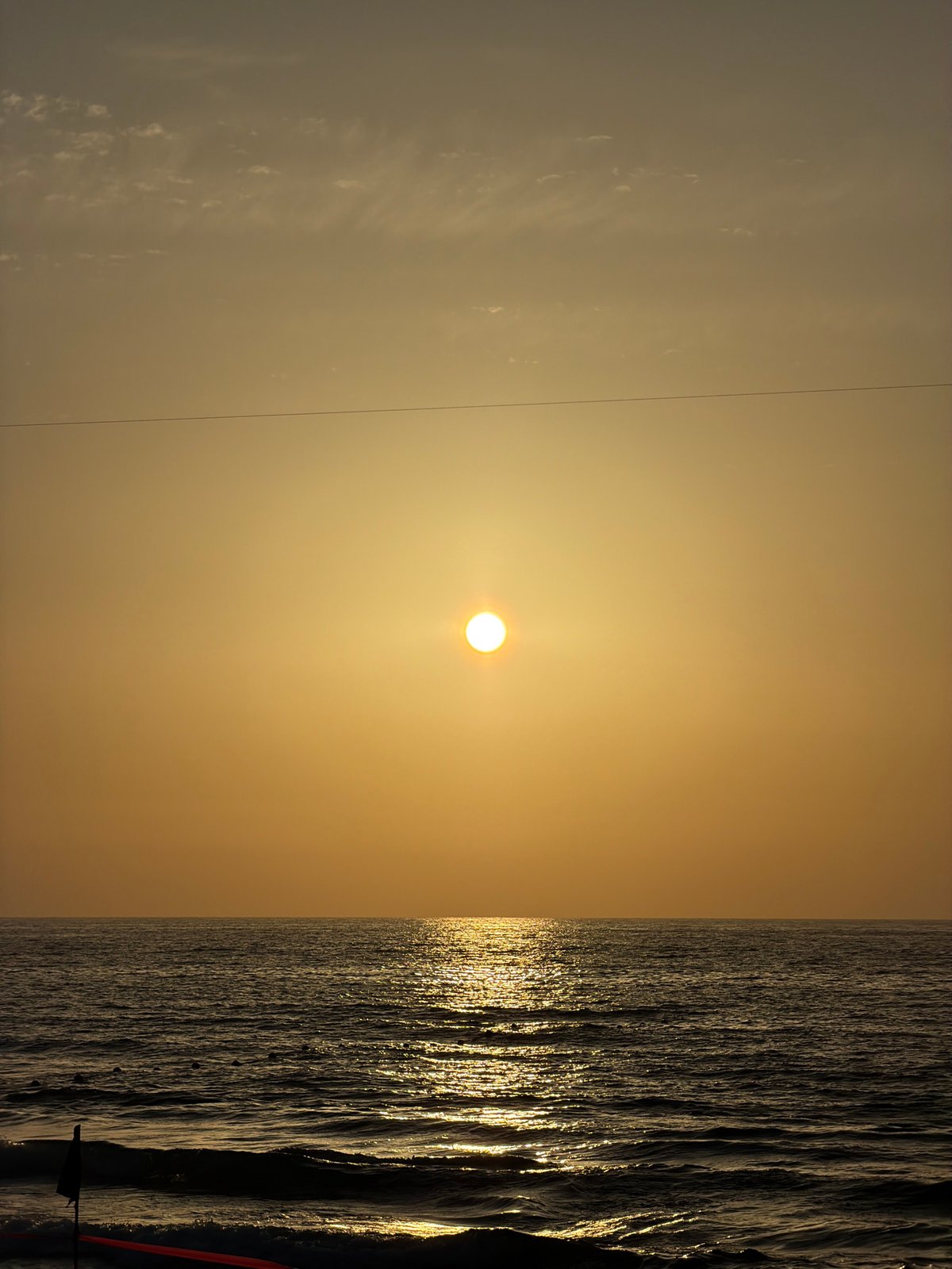 Sunset beach life captured along Tel Aviv Mediterranean coast
