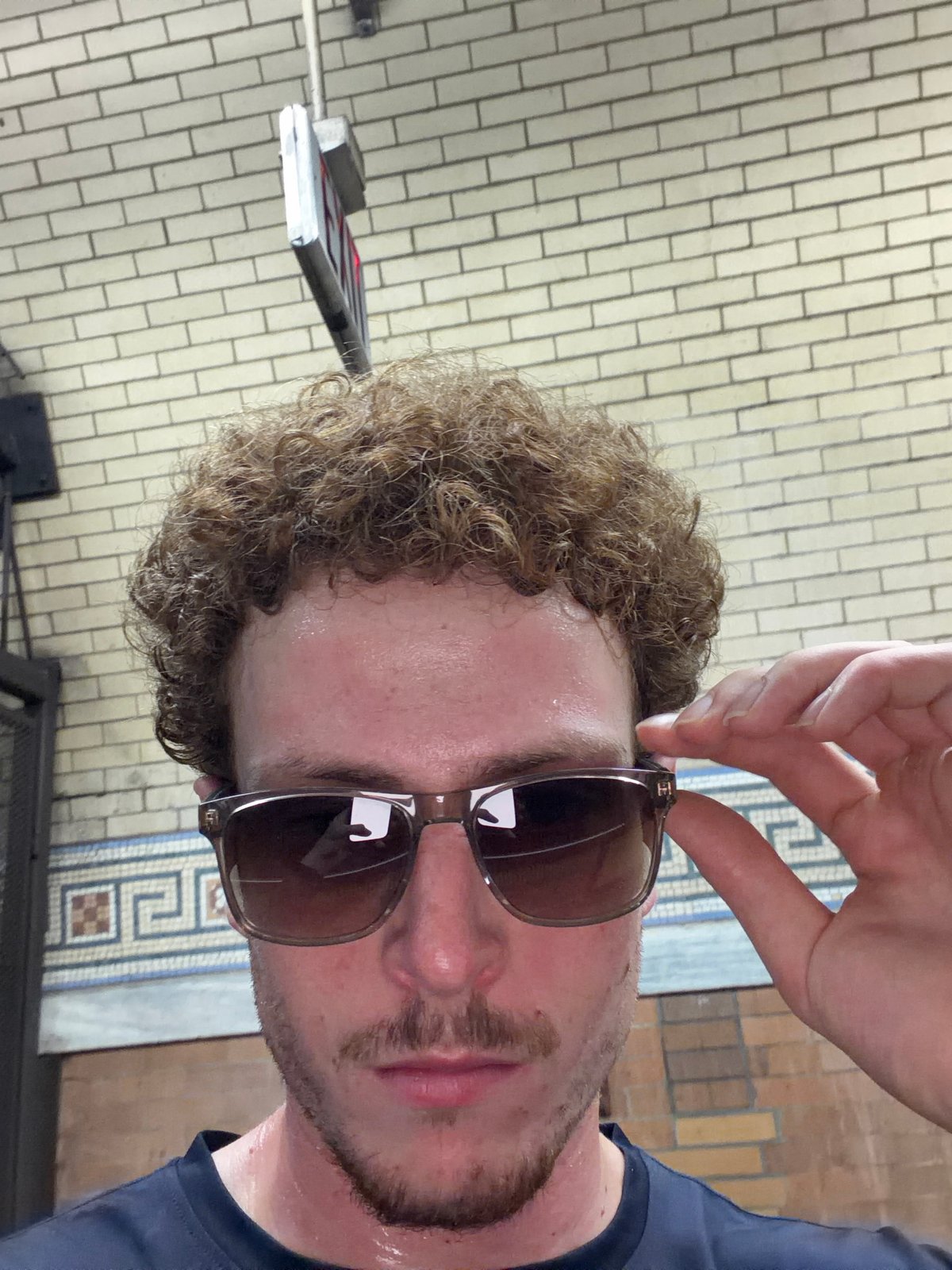 Man observed at NYC subway platform Tuesday evening