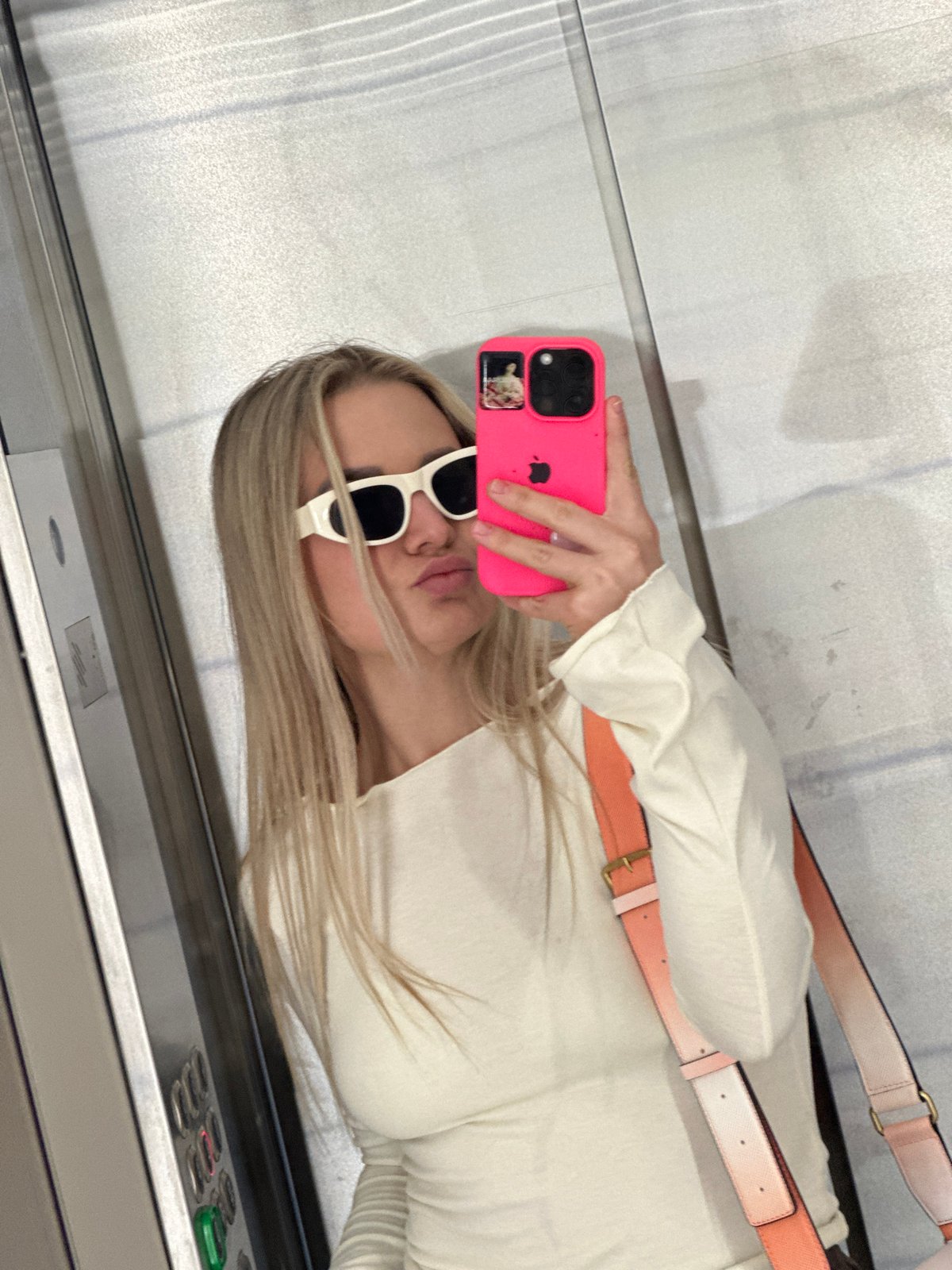 Woman's morning routine documented across Budva elevator, gym, kitchen