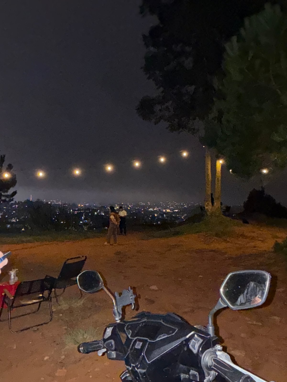 Evening city views captured from hillside cafe in Đà Lạt