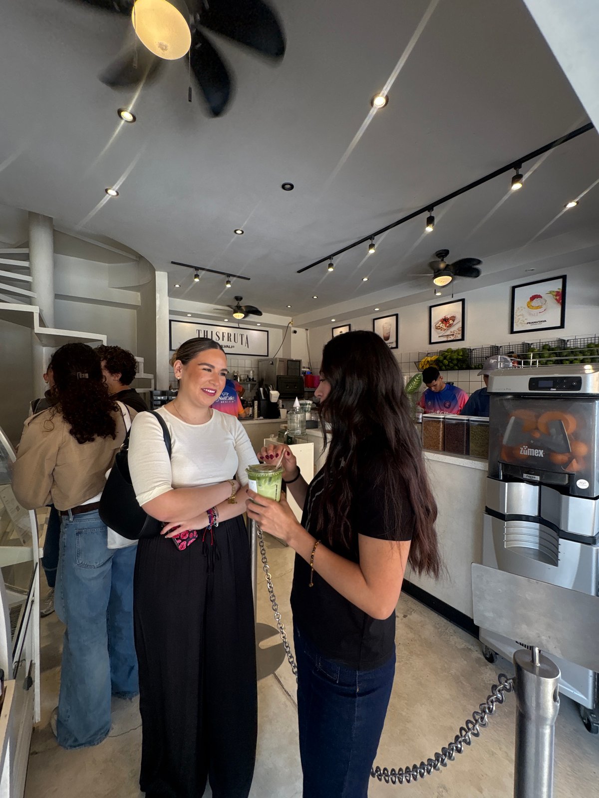 Afternoon stop at a Puebla juice bar and café.