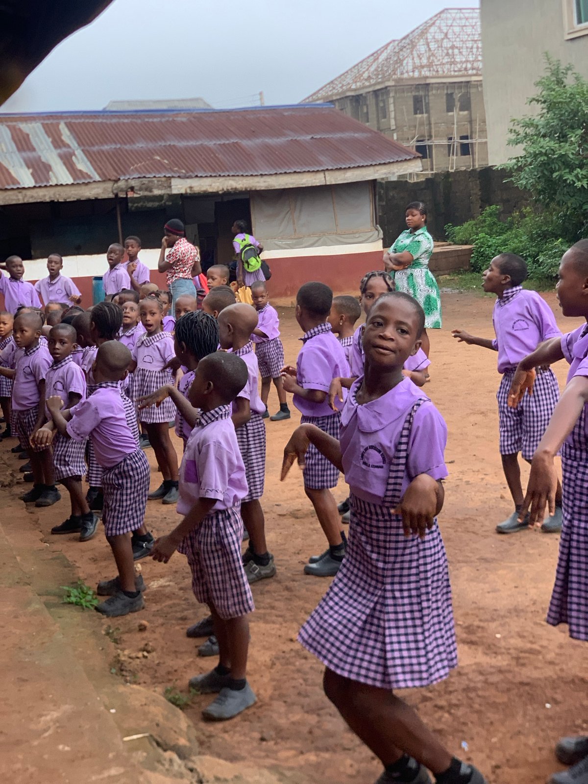 School activity morning in rural southeastern Nigeria