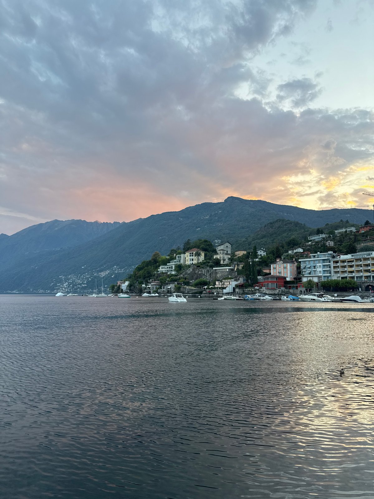 Quiet lakeside evening in Ascona, Switzerland