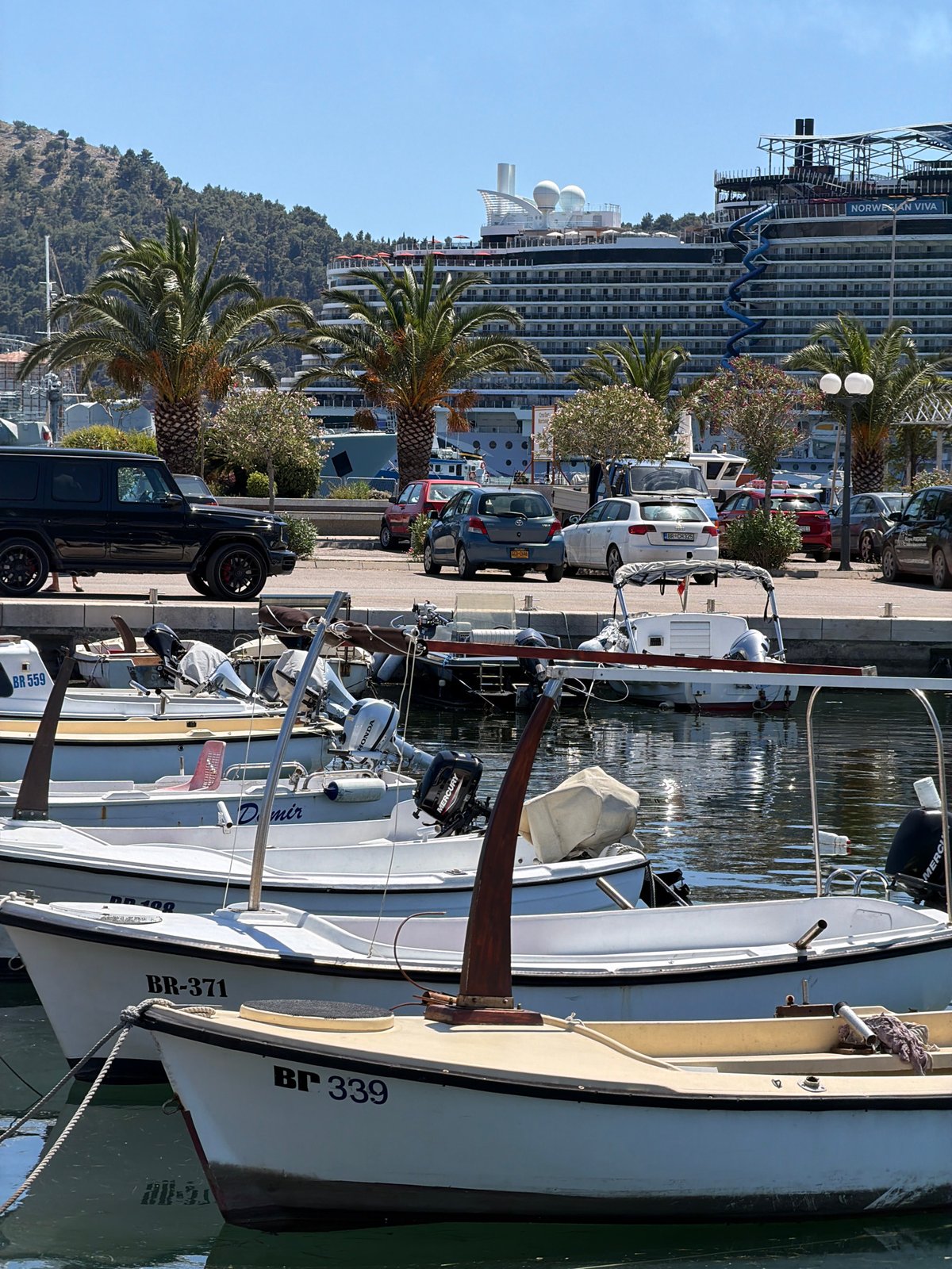 Sunny afternoon at Šušanj marina, Montenegro