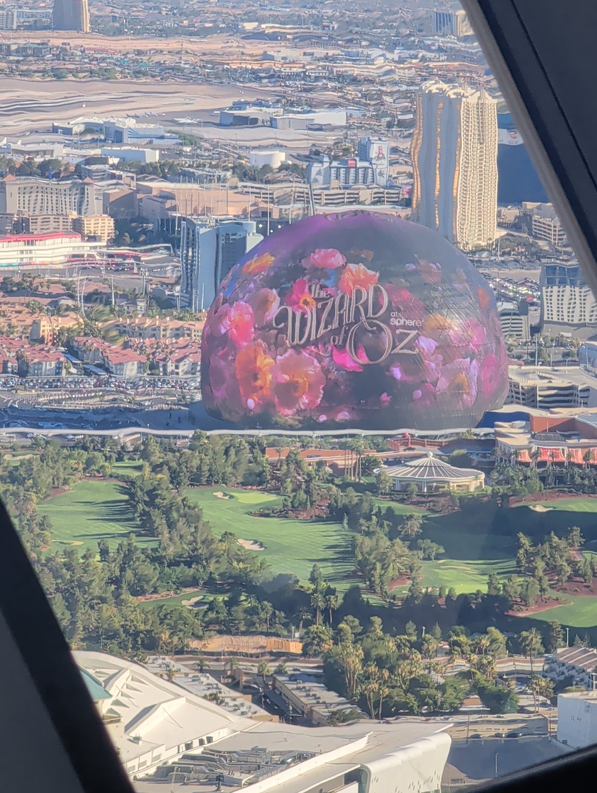 Las Vegas Sphere glows with floral display on July 4th
