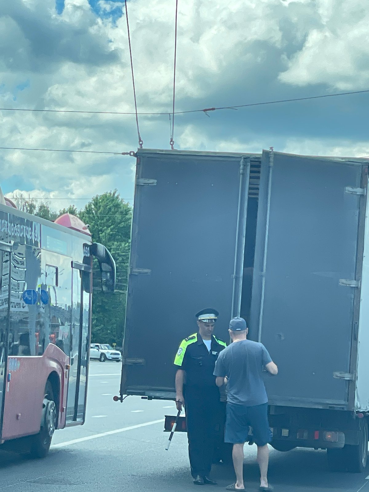 Police activity on a Kazan street, June 2026