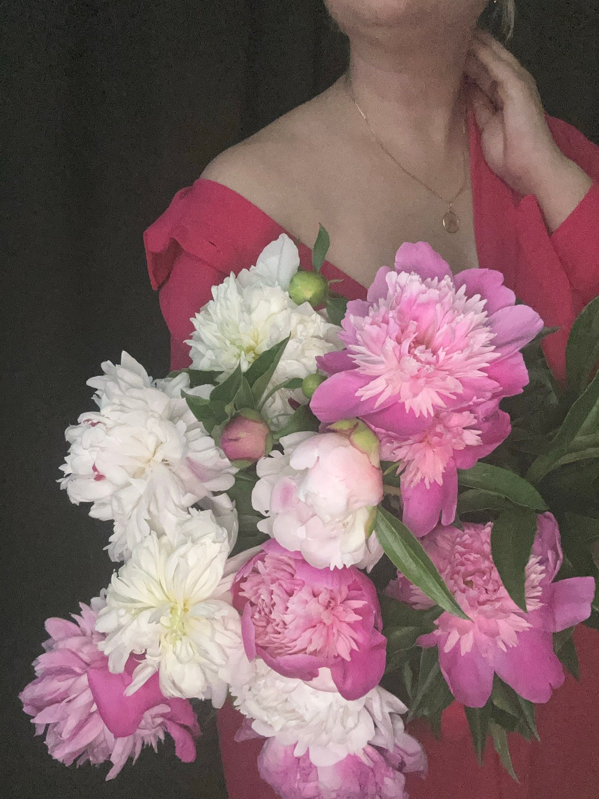 Personal photo session with peonies documented in Chaikovsky, Russia
