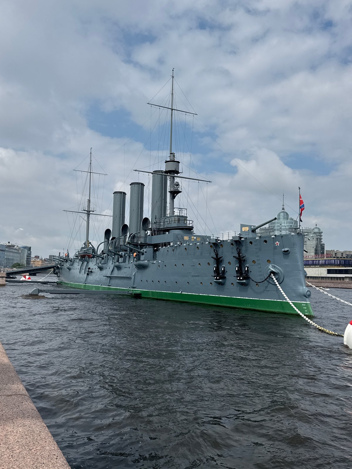 Along the Neva: Aurora, embankments, and river traffic in Saint Petersburg