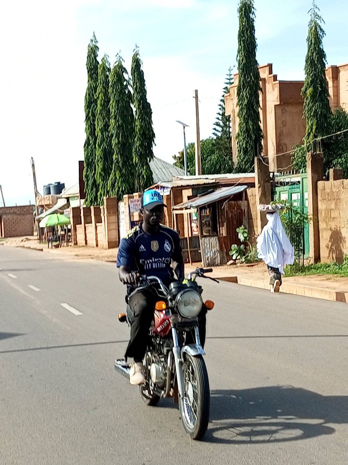 Everyday street activity in Tempure, Nigeria