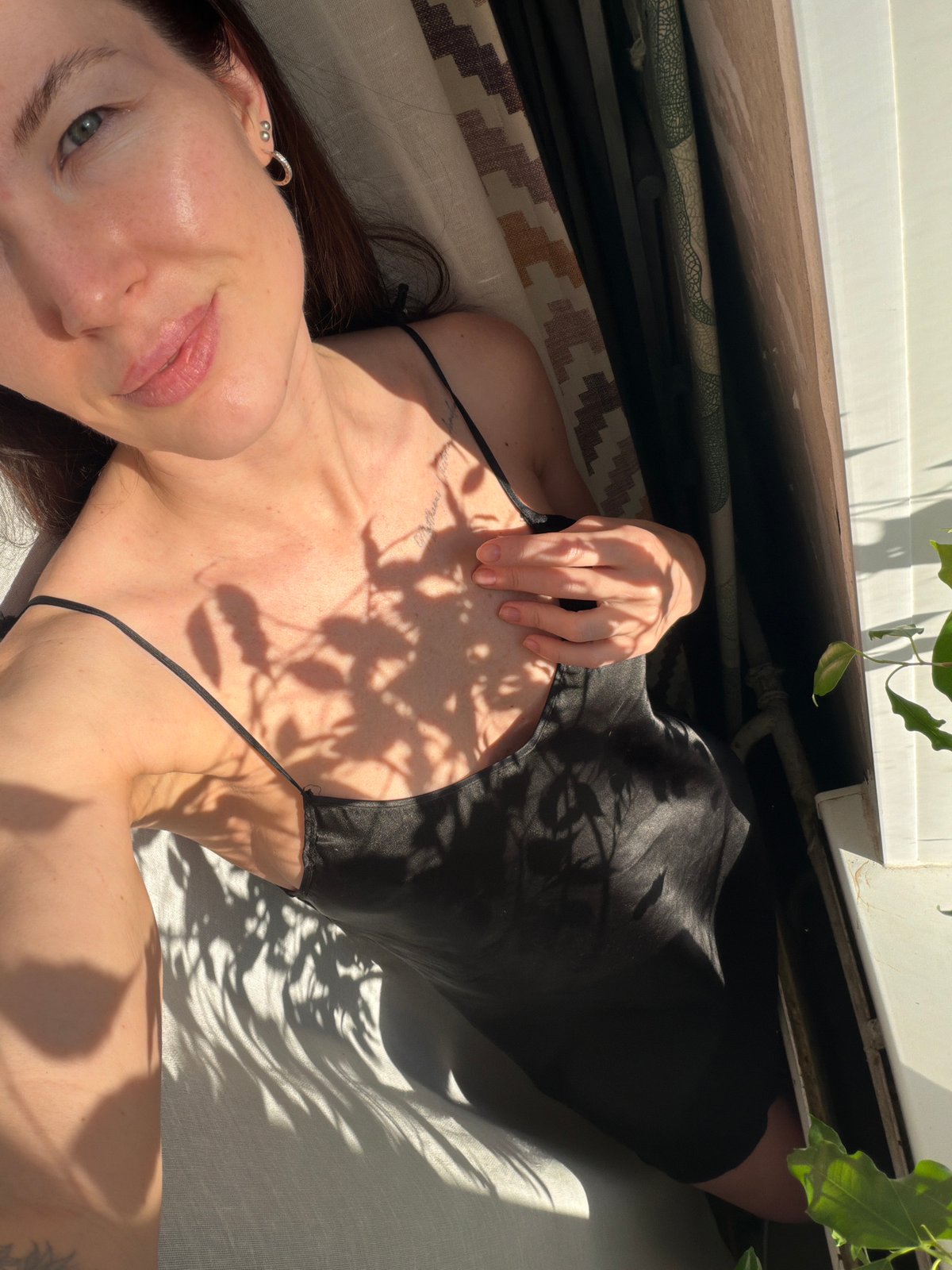 Woman photographed twice in early morning Perm session