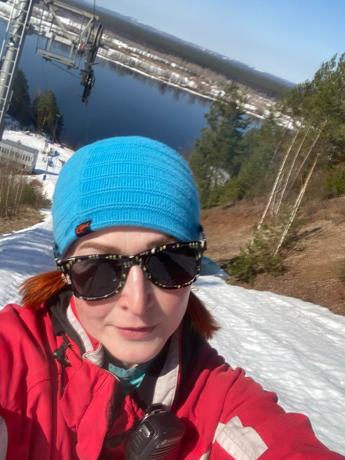 Skiers document spring slopes and lift rides in Russia