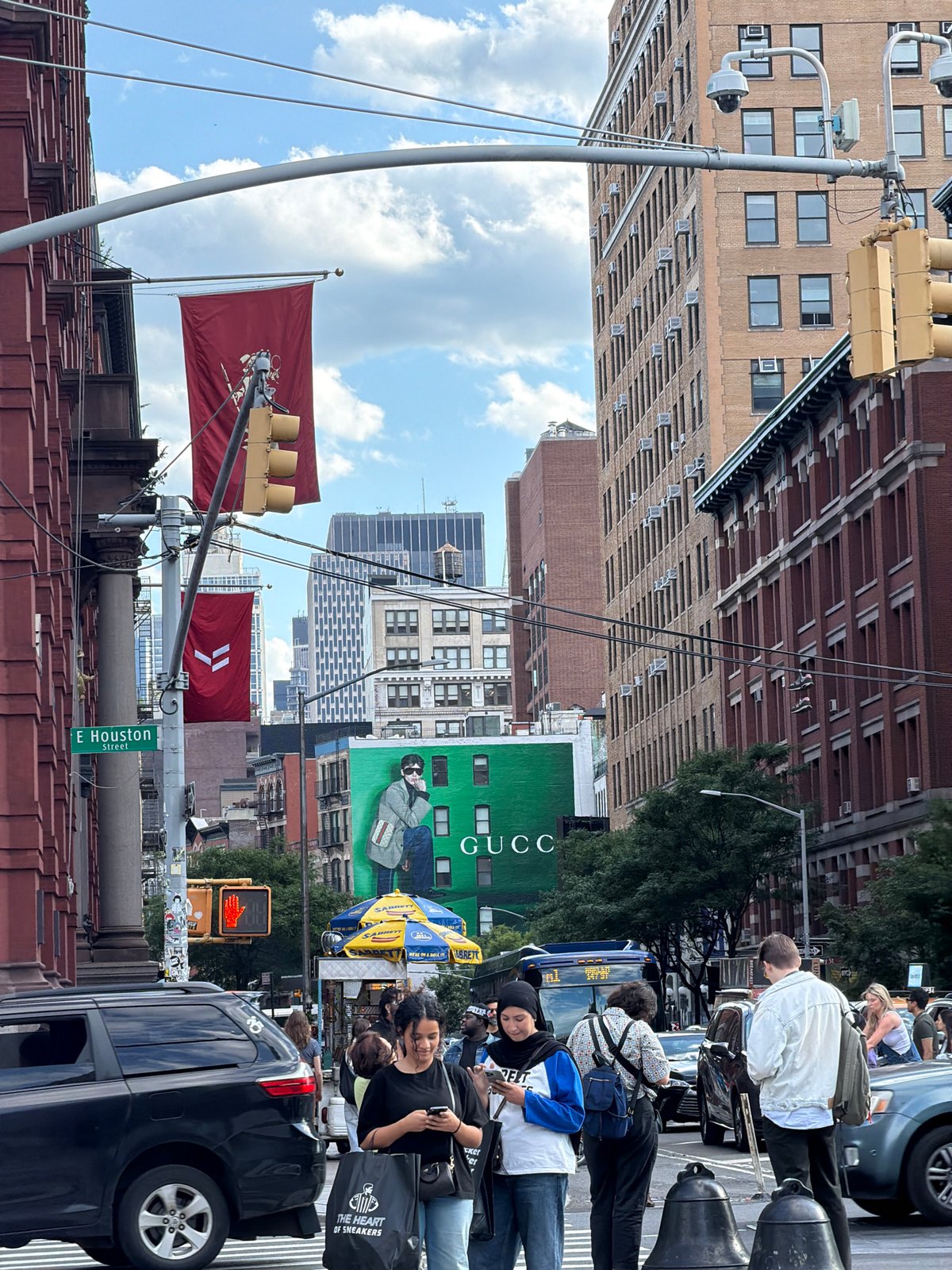 Evening street scenes captured in New York City