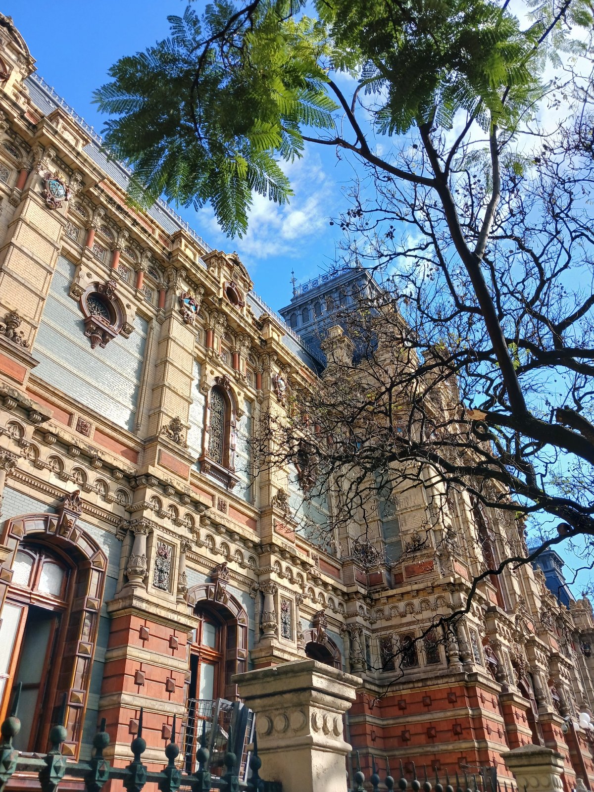 Ornate Buenos Aires architecture documented by witnesses under blue skies