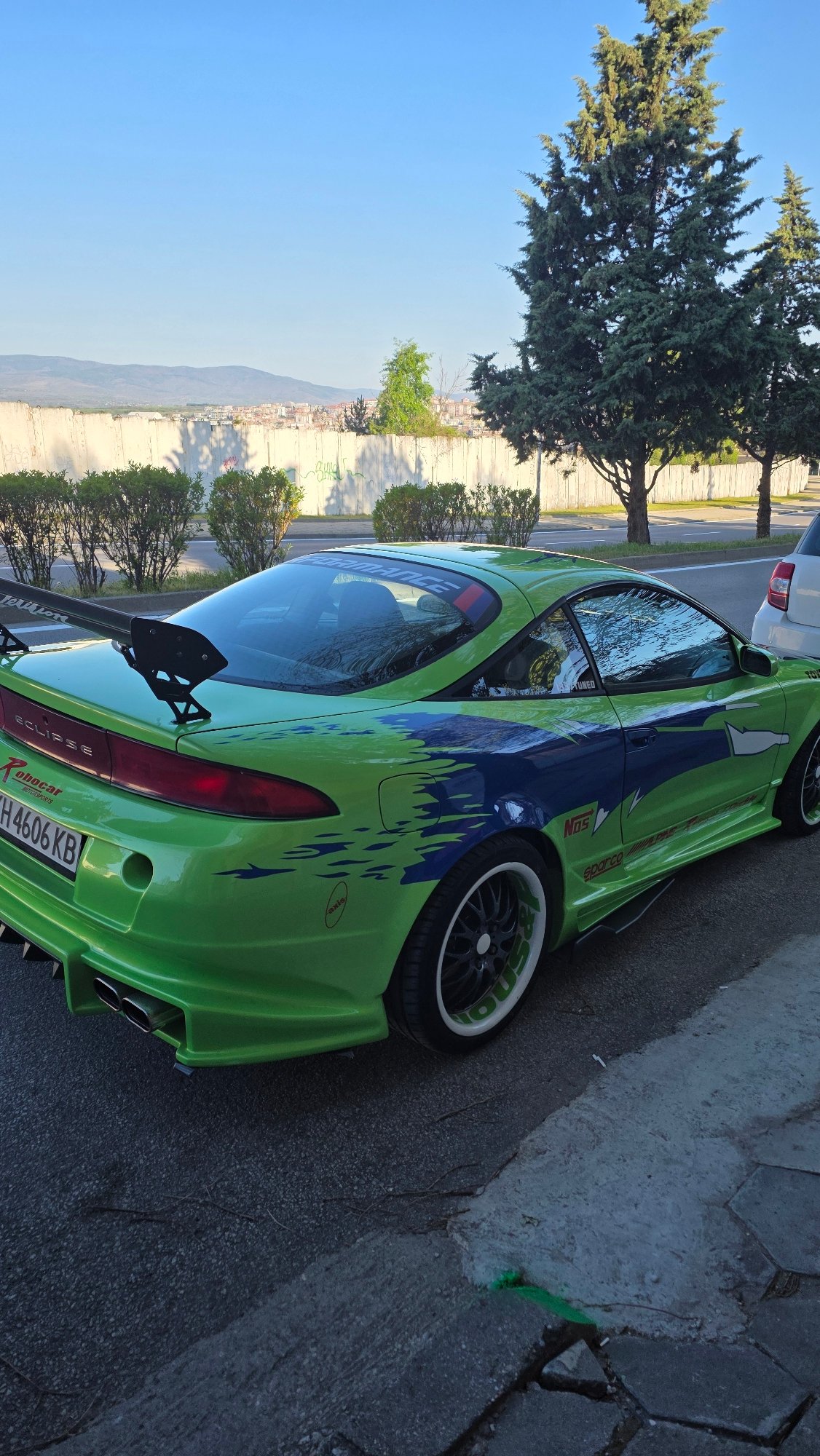 Modified racing car spotted during morning walk in Blagoevgrad
