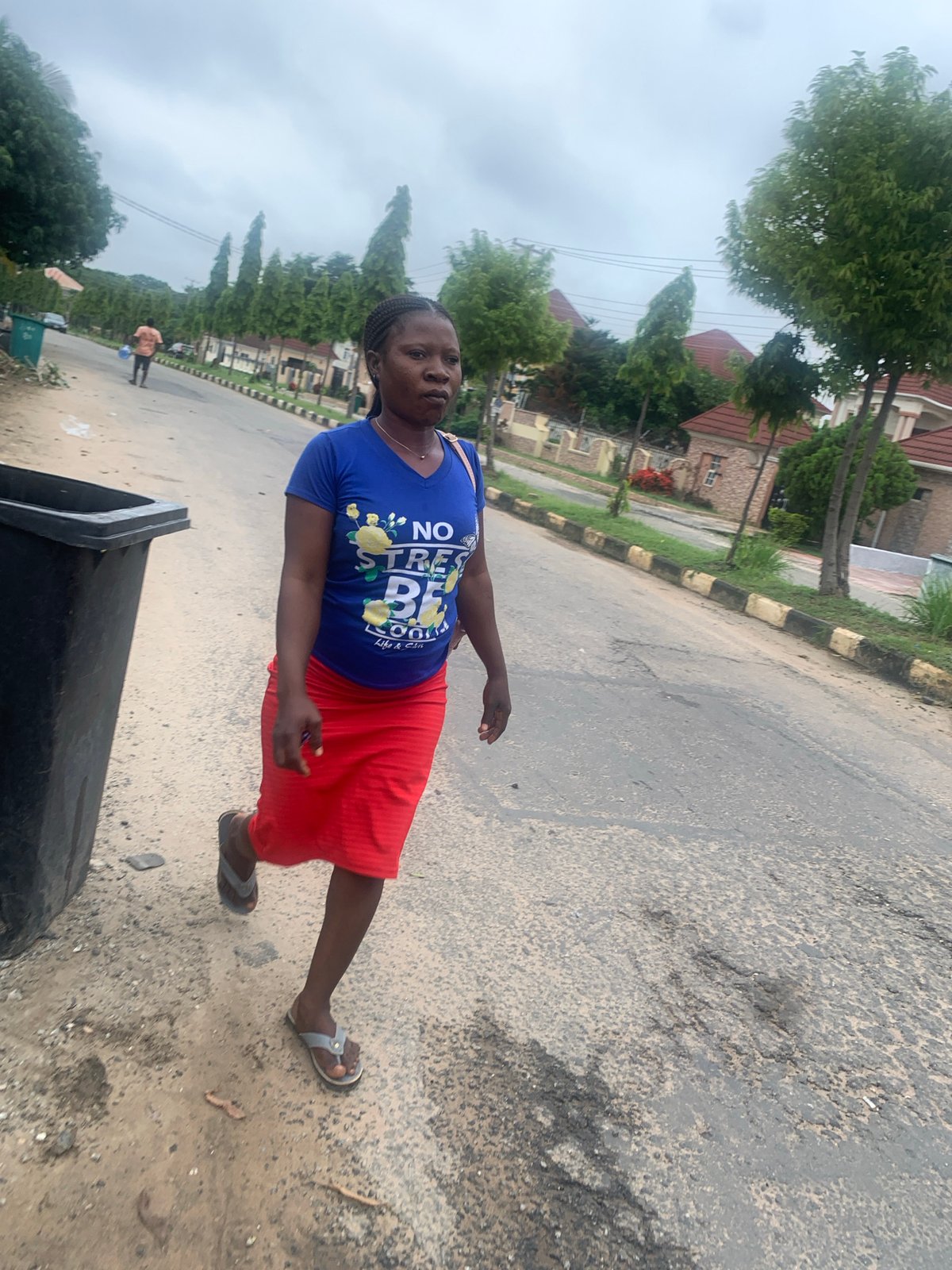 Morning street life and daily routines in residential Abuja